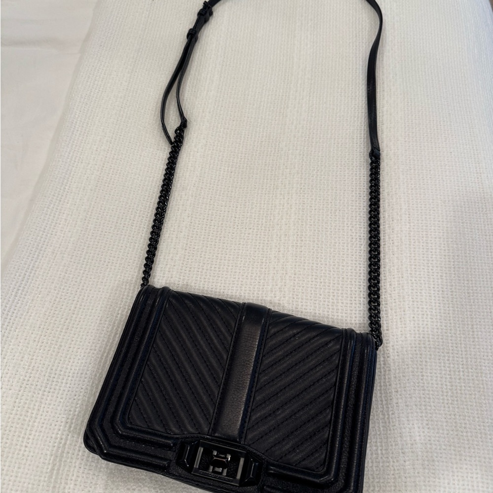 Rebecca Minkoff Black Quilted Crossbody Bag
